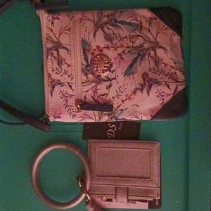 Floral purse and wallet gift set